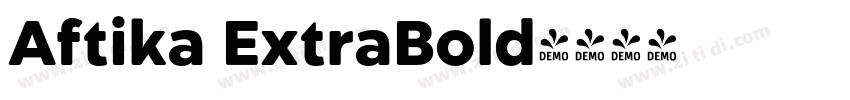 Aftika ExtraBold字体转换